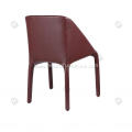 Wine color dining Manta chairs